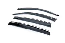 Volkswagen Tiguan 2016-2023 Windabweiser mit Chromleiste (4 Stk., Niken) Foto 2