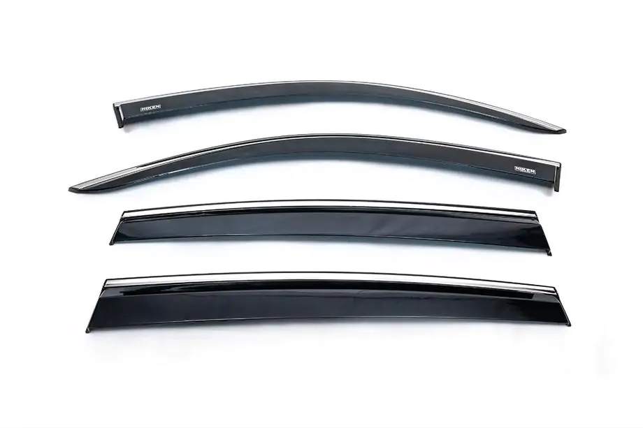 Volkswagen Tiguan 2016-2023 Windabweiser mit Chromleiste (4 Stk., Niken) Image