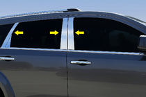 Dodge Journey 2008-2020 Edelstahl Türsäulen Zierleisten Foto 1