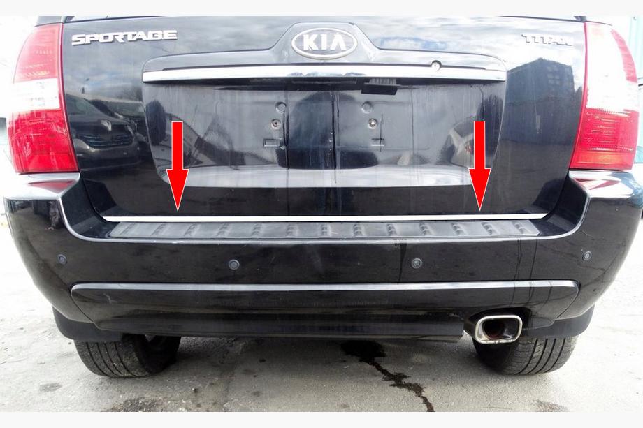 Kia Sportage 2004-2010 Kofferraumleiste Edelstahl Image