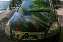 Opel Zafira B 2005–2011 Chrom Kühlergrill Blenden (6 Stk, Edelstahl) Foto 1
