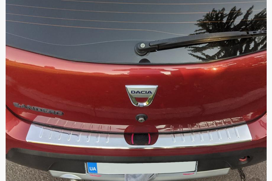 Renault Sandero 2007-2013 Heckstoßstangenschutz Carmos V1 Edelstahl Image
