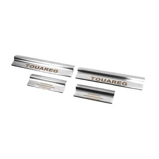 Einstiegsleisten Edelstahl Carmos (4 Stk) Volkswagen Touareg 2002–2010 Foto 1