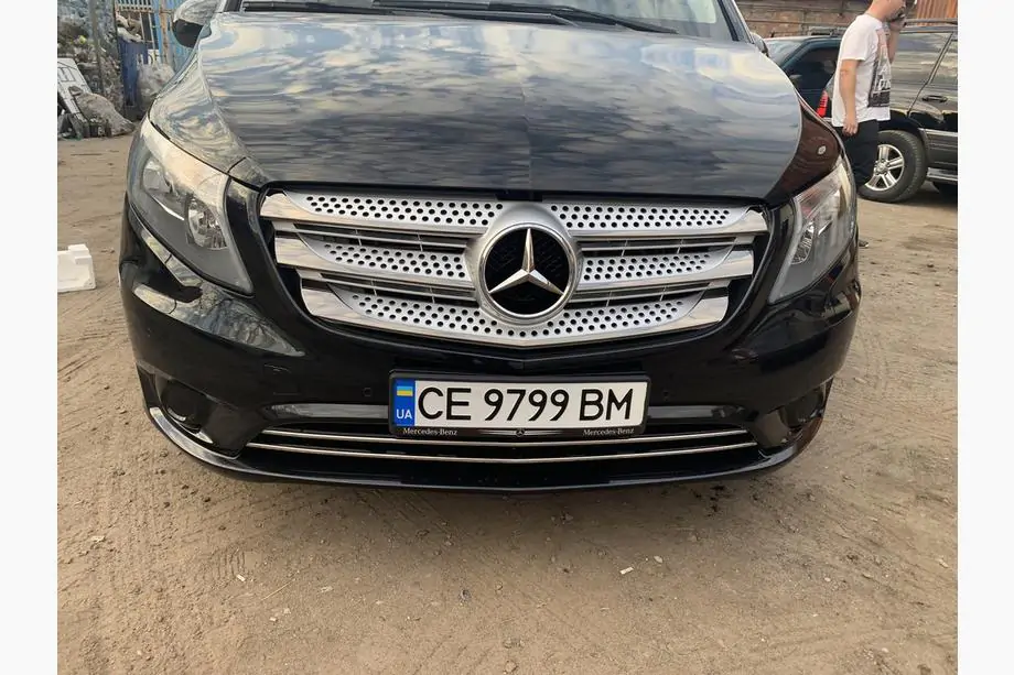 Mercedes Vito/V-class W447 2014- Grill Blenden 2014-2020 (5 Stk, BlackChrome) Foto 5
