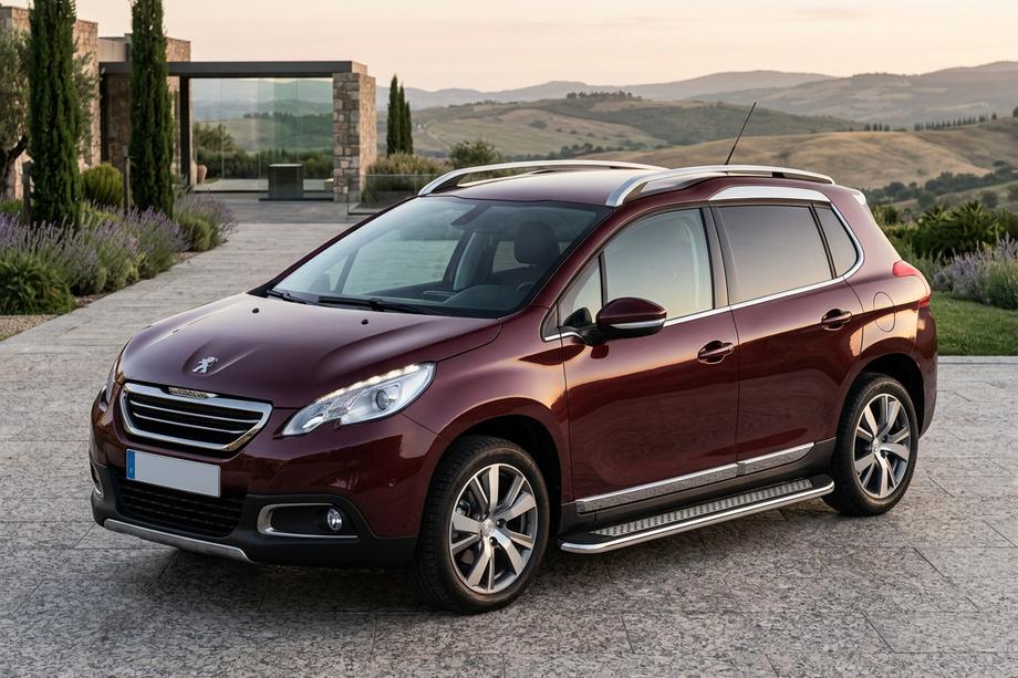 Peugeot 3008 2008-2016 Seitenschweller Maydos V2 (2 Stk., Aluminium & Edelstahl) 2014-2016 Image
