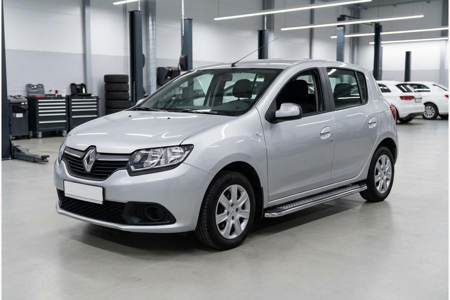 Dacia Sandero 2013-2020 Seitenschweller Maydos V2 (2 Stk., Aluminium & Edelstahl) Image