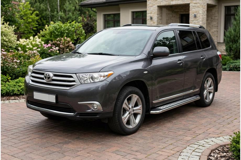 Toyota Highlander 2008-2013 Seitenschweller Maydos V2 (2 Stk., Aluminium & Edelstahl) Image