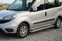 Fiat Doblo II 2010-2022 Seitenschweller Maydos V2 (2 Stk., Aluminium & Edelstahl) Standardbasis Foto 1