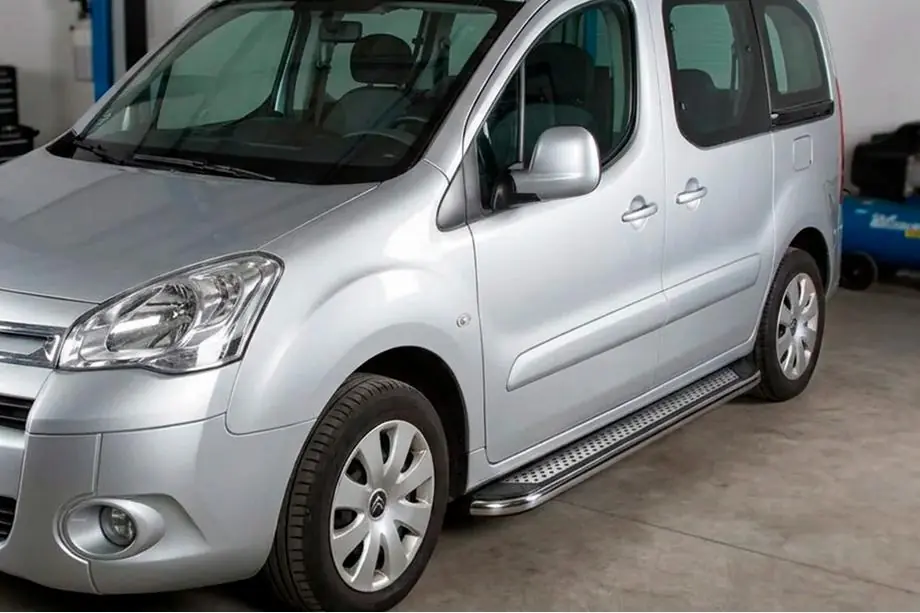 Peugeot Partner Tepee 2008-2018 Seitenschweller Maydos V2 (2 Stk., Aluminium & Edelstahl) Image