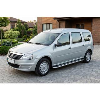 Seitenschweller Maydos V2 (2 Stk., Aluminium & Edelstahl) Dacia Logan MCV 2004-2014 Foto 3