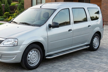 Renault Logan MCV 2005-2013 Seitenschweller Maydos V2 (2 Stk., Aluminium & Edelstahl) Foto 3