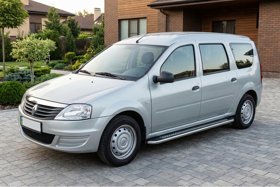 Renault Logan MCV 2005-2013 Seitenschweller Maydos V2 (2 Stk., Aluminium & Edelstahl) Image