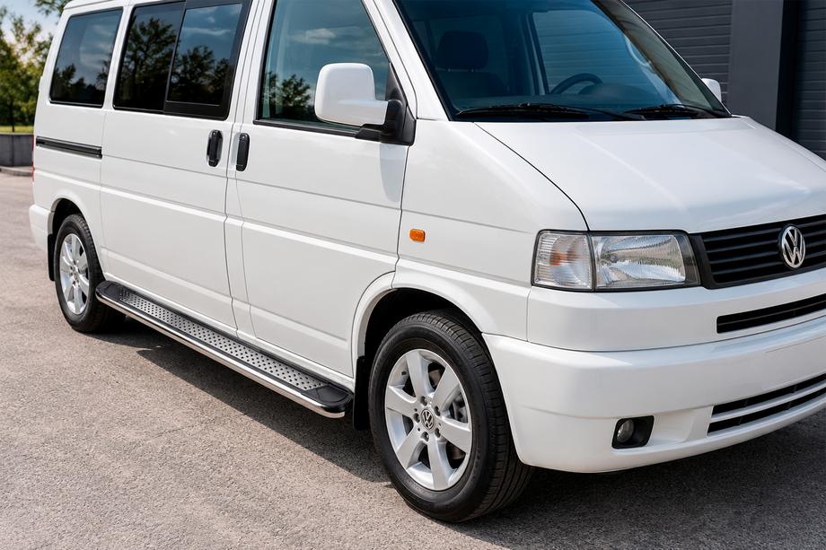Volkswagen T4 Transporter 1990-2003 Seitenschweller Maydos V2 (2 Stk., Aluminium & Edelstahl) Kurzer Radstand Image