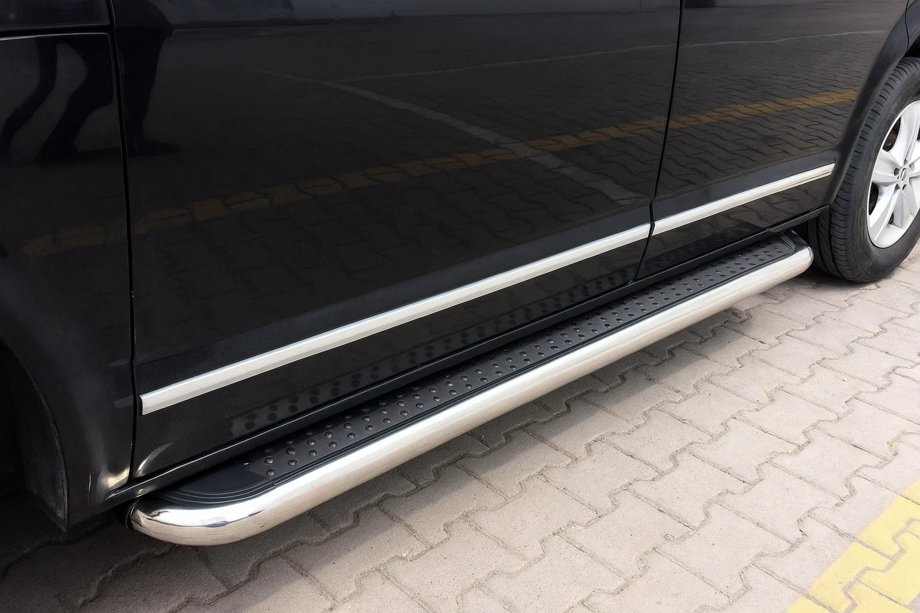 Volkswagen T5 Multivan 2003–2010 Seitenschweller Maydos V2 (2 Stk., Aluminium & Edelstahl) Nur für kurzen Radstand Image