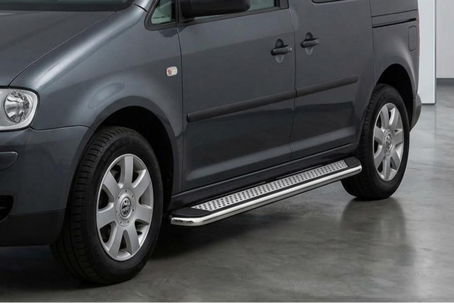 Volkswagen Caddy 2010-2015 Seitenschweller Maydos V2 (2 Stk., Aluminium & Edelstahl) Image