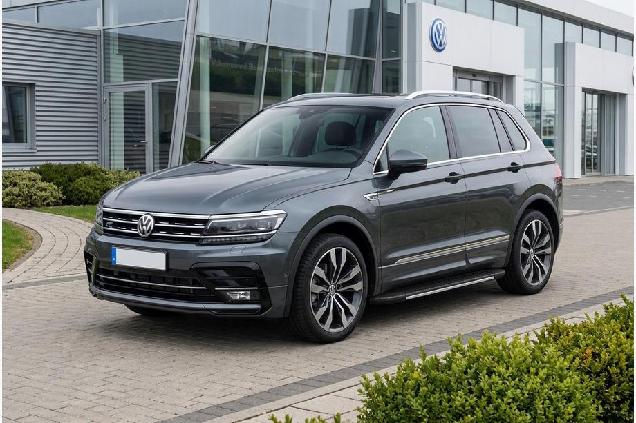 Volkswagen Tiguan 2016-2023 Seitenschweller Bosphore Grey (2 Stk., Aluminium) Image