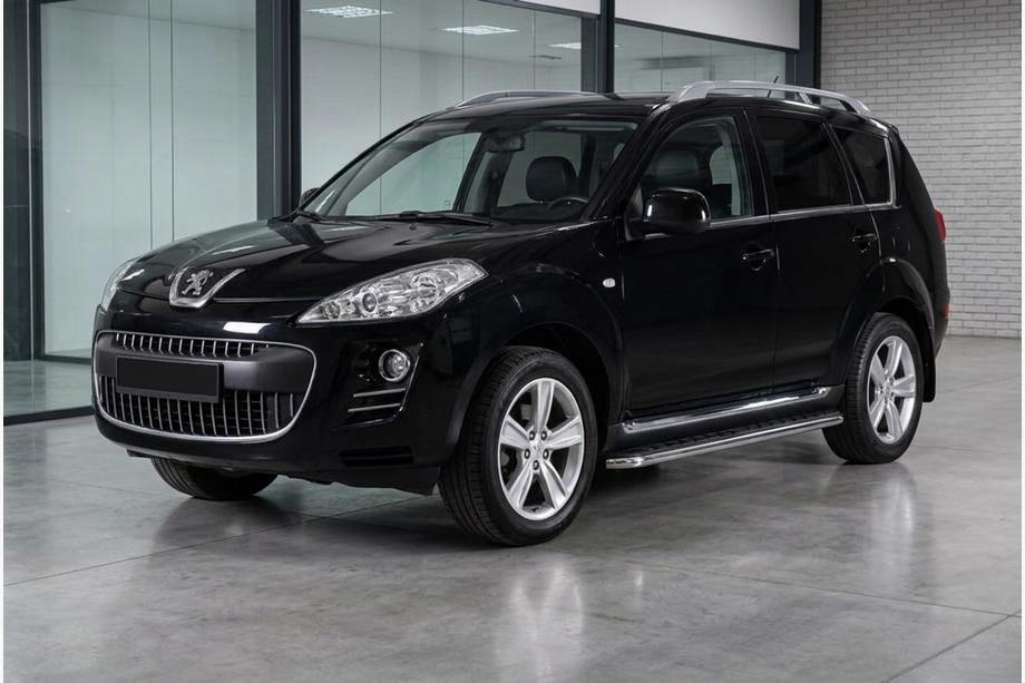 Peugeot 4007 2007-2013 Trittbretter Maydos V1 (2 Stk., Aluminium & Edelstahl) Image