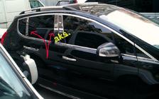Peugeot 3008 2008-2016 Edelstahl Säulenabdeckungen Foto 4