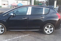 Peugeot 3008 2008-2016 Edelstahl Säulenabdeckungen Foto 2