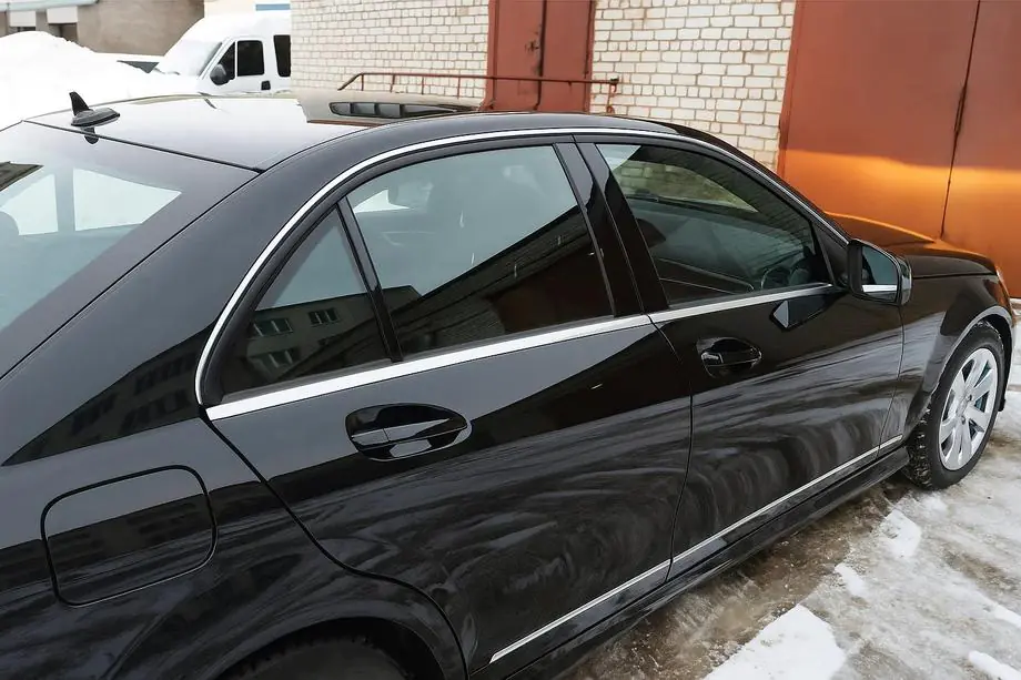 Mercedes C-class W204 2007-2015 Chrom Fensterleisten Abdeckungen (6 Stk, Edelstahl) Image