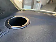 Volkswagen T6 2015-2024 Abdeckung für Getränkehalter (2 Stk., Schwarz Chrom) Foto 1