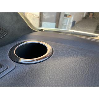 Abdeckung für Getränkehalter (2 Stk., Schwarz Chrom) Volkswagen T6 2015-2024 Foto 1