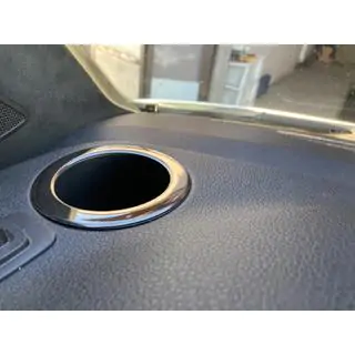 Abdeckung für Getränkehalter (2 Stk., Schwarz Chrom) Volkswagen T6 2015-2024 Foto 1