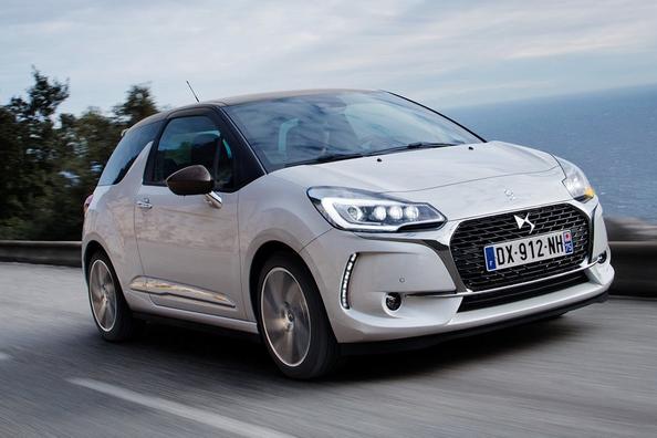 Übersicht der dreitürigen Fließheck Citroen DS 3