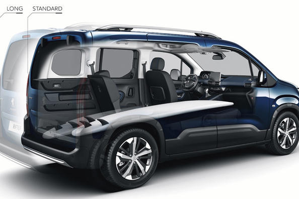 Kompaktwagen Peugeot Rifter: das neue Auto in der Linie der französischen Firma Foto 7