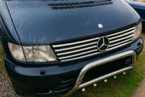 Mercedes Vito W638 1996-2003 Chrom Kühlergrill Blenden (V-class, Edelstahl) Foto 1