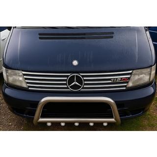 Chrom Kühlergrill Blenden (V-class, Edelstahl) Mercedes Vito W638 1996-2003 Foto 3
