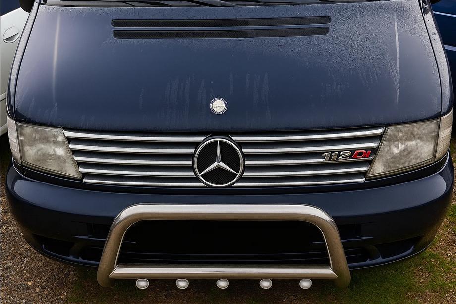 Mercedes Vito W638 1996-2003 Chrom Kühlergrill Blenden (V-class, Edelstahl) 10-teilig Foto 3