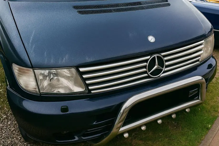 Mercedes Vito W638 1996-2003 Chrom Kühlergrill Blenden (V-class, Edelstahl) Image