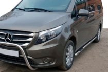 Mercedes Vito/V-class W447 2014- Seitliche Rohre 2 Stk., Edelstahl d70, langer Radstand (L3) Foto 1