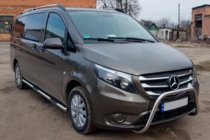 Mercedes Vito/V-class W447 2014- Seitliche Rohre 2 Stk., Edelstahl d70, langer Radstand (L3) Foto 3