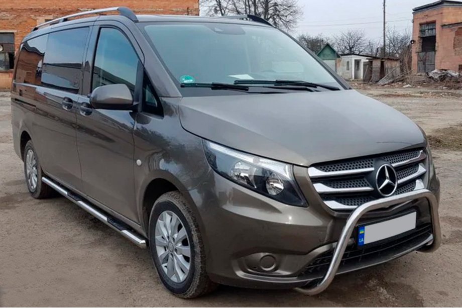 Mercedes Vito/V-class W447 2014- Seitliche Rohre 2 Stk., Edelstahl Foto 4