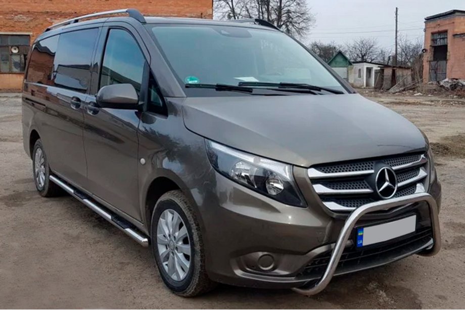 Mercedes Vito/V-class W447 2014- Seitliche Rohre 2 Stk., Edelstahl Foto 3