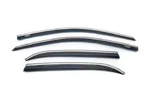 Hyundai I-20 2014-2020 Windabweiser mit Chromleiste (4 Stk, Niken) Foto 2