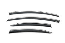 Honda Civic Sedan VIII 2006-2011 Windabweiser mit Chromleiste (4 Stk, Niken) Foto 2