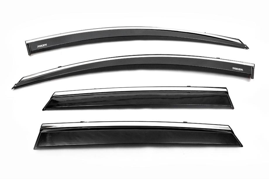 Renault Kadjar 2015-2022 Windabweiser mit Chromleiste (4 Stk, Niken) Image
