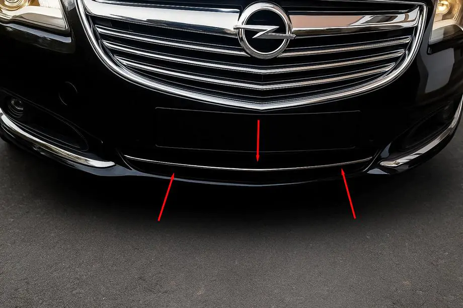 Opel Insignia 2008-2017 Zierleisten für Kühlergrill Stoßstange (Edelstahl) Image