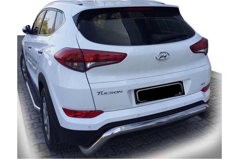 Hyundai Tucson TL 2016-2021 Heckbügel AK007 (Edelstahl) Image