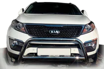 Kia Sorento II XM 2009-2014 Frontbügel WT005 (Edelstahl) Foto 1