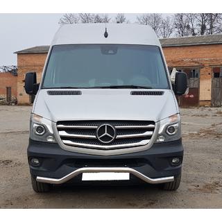 Frontschutzbügel unten MBSP.07.F3-04.6 (Edelstahl) Mercedes Sprinter W906 2006–2018 Foto 1