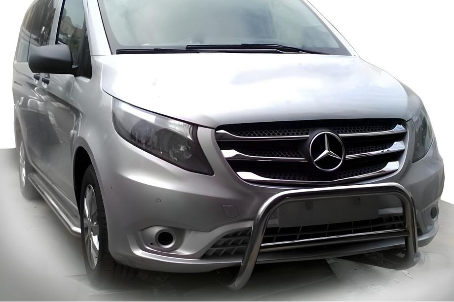 Mercedes Vito/V-class W447 2014- Frontbügel WT005 (Edelstahl) Image