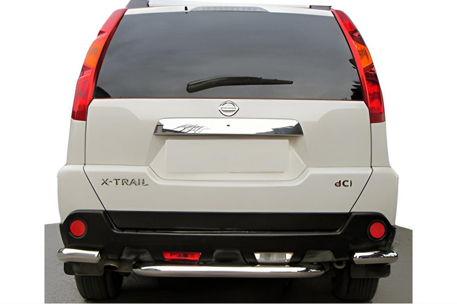 Nissan X-trail T31 2007-2014 Hintere Eckschutzrohre mit Mittelteil AK0073 (2 Stk., Edelstahl) Foto 1