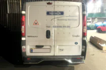 Renault Trafic 2001–2015 Heckschutz AK006 (Edelstahl) Foto 2