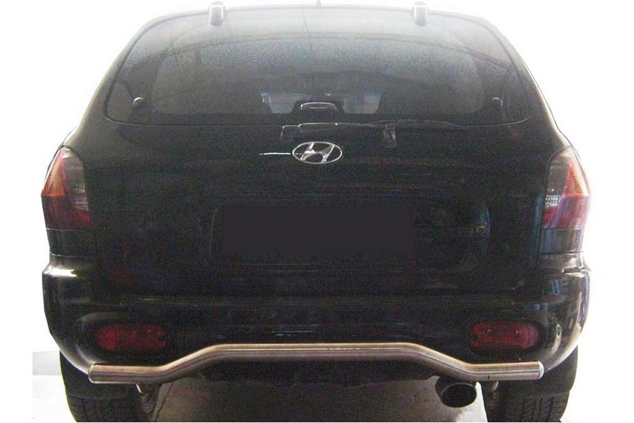 Hyundai Santa Fe 1 2000-2006 Heckbügel AK004 (Edelstahl) Image