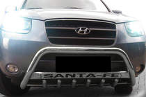 Hyundai Santa Fe 2 2006-2012 Frontbügel WT004 (Edelstahl) Foto 3