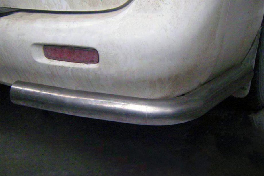 Hyundai H200, H1, Starex 1998-2007 Hintere Eckschutzrohre AK003 (2 Stk., Edelstahl) Image